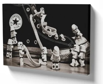 Azulejo decorativo personalizado parede ou mesa All Star Stormtrooper