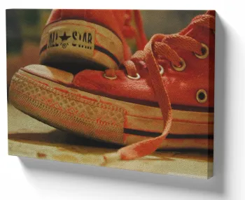 Azulejo decorativo personalizado parede ou mesa All Star vermelho
