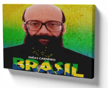 Azulejo decorativo personalizado parede ou mesa Enéas Carneiro Brasil