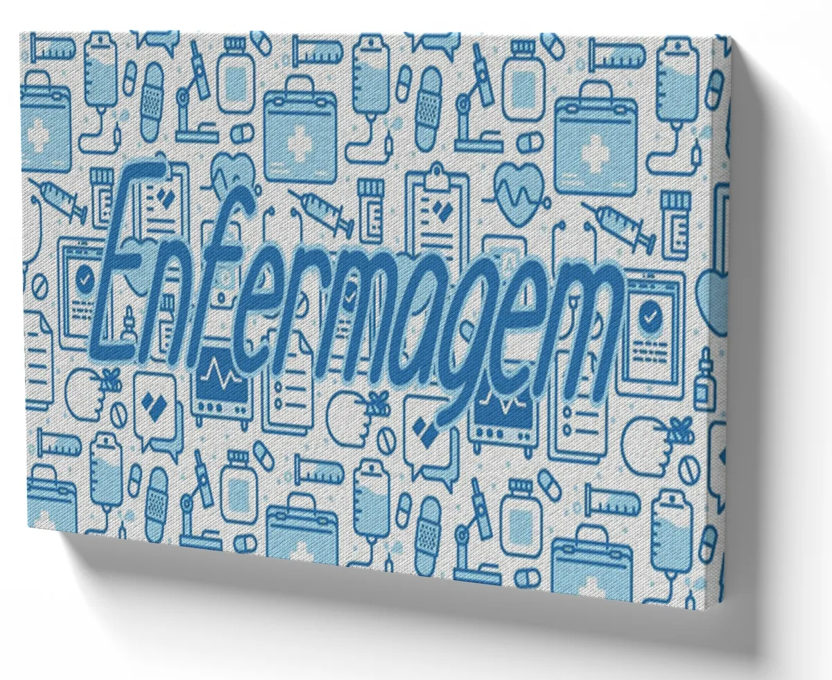 Azulejo decorativo personalizado parede ou mesa Enfermagem enfermeira saude