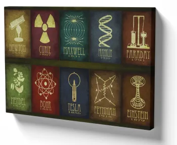 Azulejo decorativo personalizado parede ou mesa Físicos Newton Curie Maxwell Franklin Faraday Mendel Tesla Bohr Feynnan Albert Einstein
