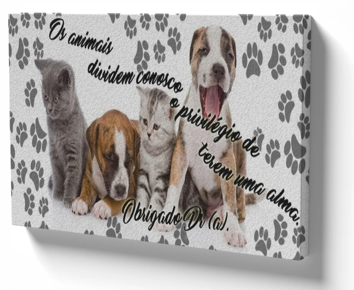 Azulejo decorativo personalizado parede ou mesa animais alma veterinário Imagem
