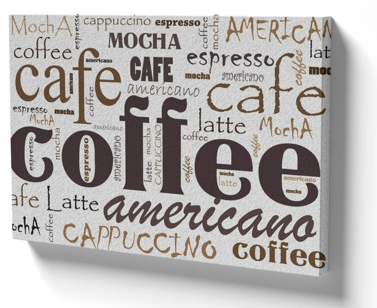 Azulejo decorativo personalizado parede ou mesa Tipos de Café coffe