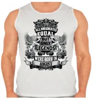 Camiseta Regata adulto ou infantil Agosto Aniversário Melhores nasceram - Foto 2