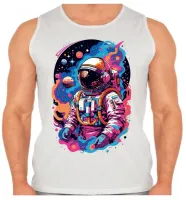Camiseta Regata adulto ou infantil Astronauta nasa space X espaço - Foto 2