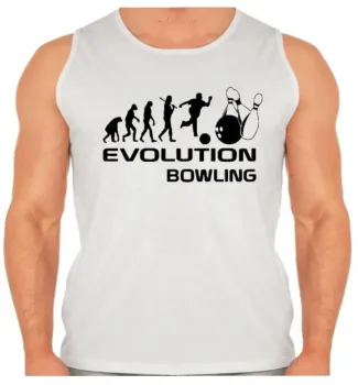 Camiseta Regata adulto ou infantil Boliche bolão jogador evolução