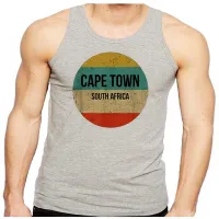 Camiseta Regata adulto ou infantil Cidade do cabo africa do sul - Foto 2