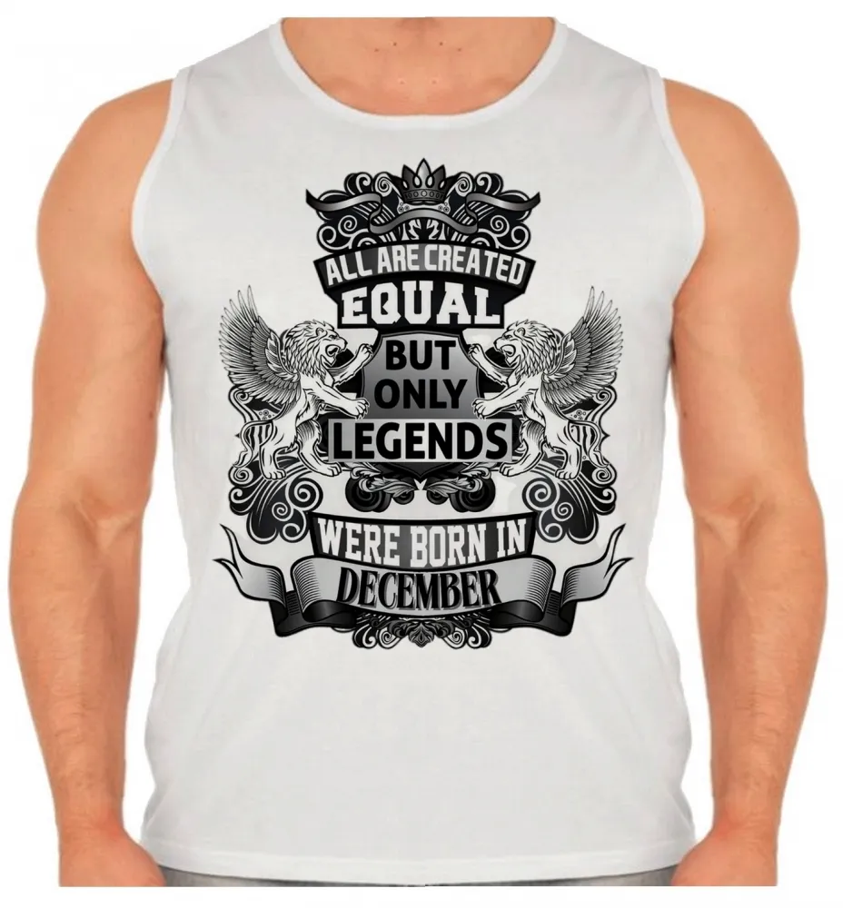 Camiseta Regata adulto ou infantil Dezembro Aniversário Melhores nasceram Imagem