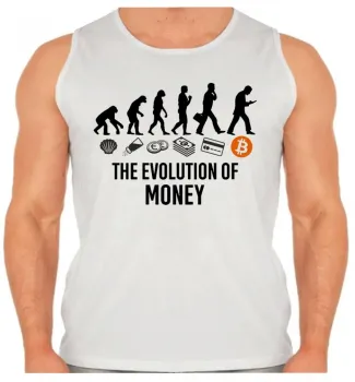 Camiseta Regata adulto ou infantil Evolução Humana Bitcoin - Foto 2