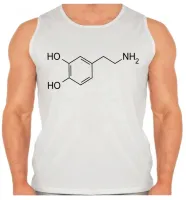 Camiseta Regata adulto ou infantil Formula dopamina quimica - Foto 2