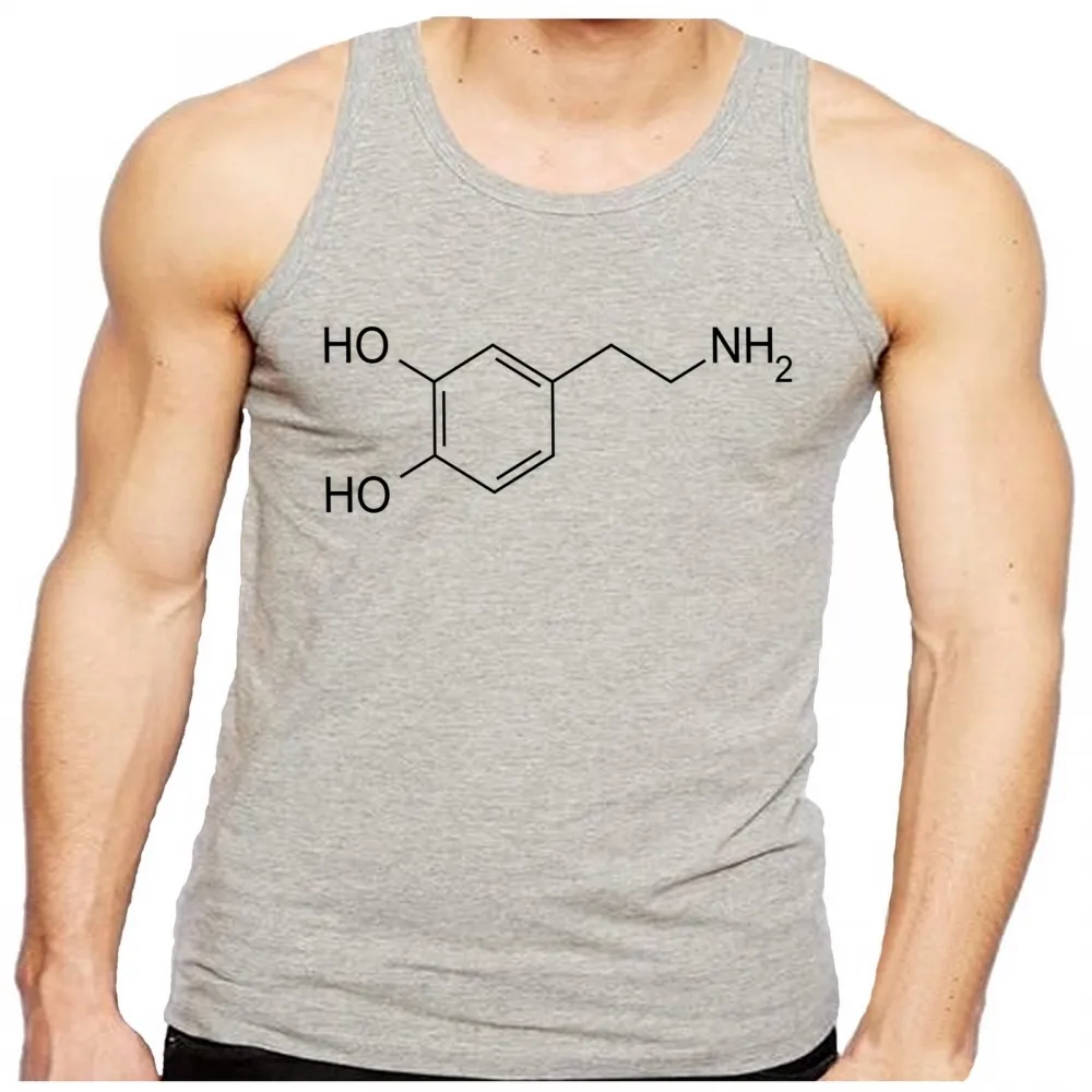 Camiseta Regata adulto ou infantil Formula dopamina quimica