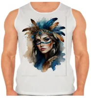 Camiseta Regata adulto ou infantil India indigena apache america - Foto 2