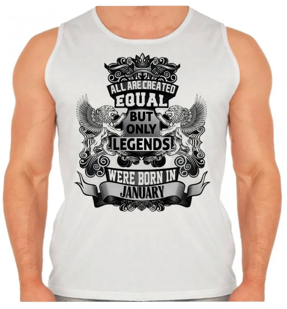 Camiseta Regata adulto ou infantil Janeiro Aniversário Melhores nasceram