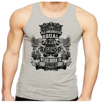 Camiseta Regata adulto ou infantil Janeiro Aniversário Melhores nasceram - Foto 2