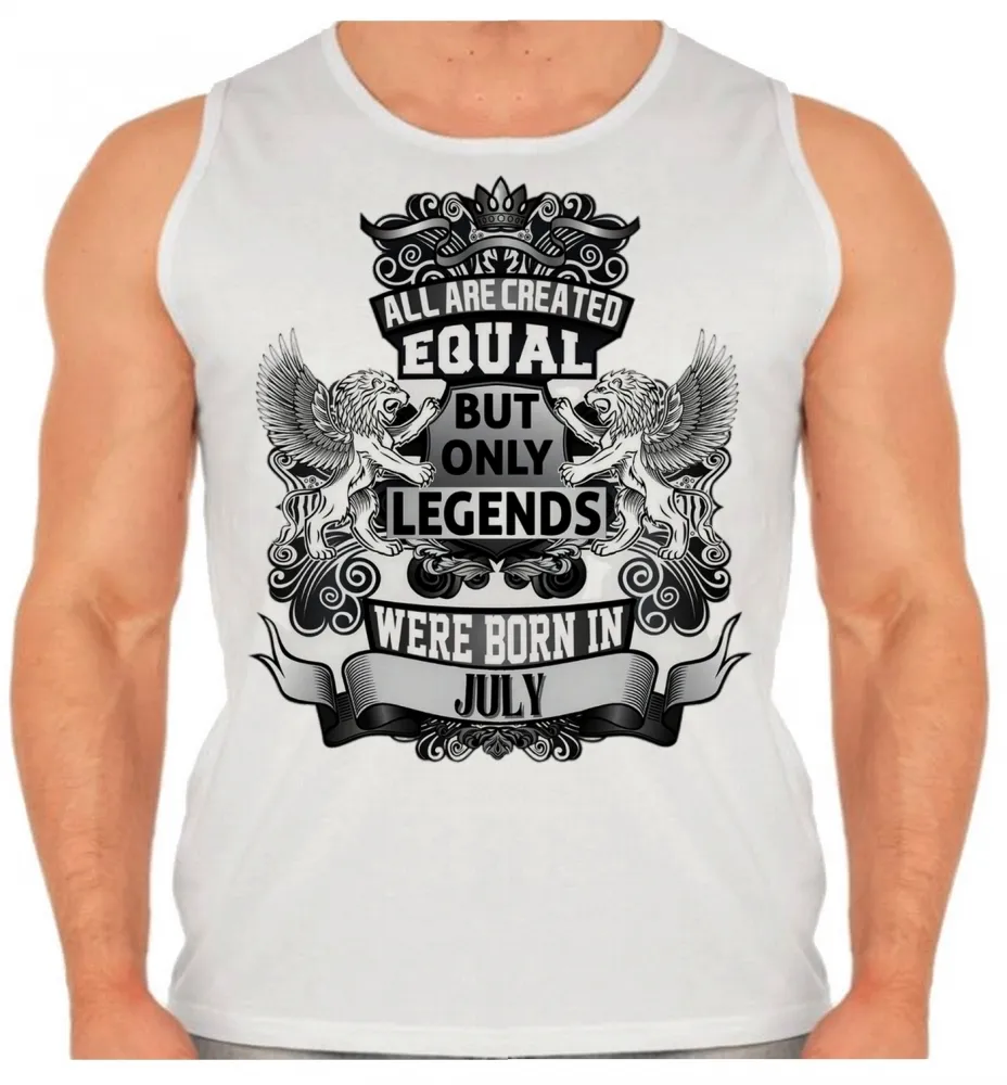 Camiseta Regata adulto ou infantil Julho Aniversário Melhores nasceram