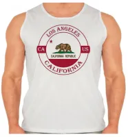 Camiseta Regata adulto ou infantil Los Angeles California Lembrança - Foto 2