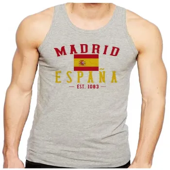 Camiseta Regata adulto ou infantil Madri espanha europa - Foto 2