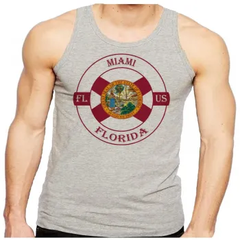 Camiseta Regata adulto ou infantil Miami Florida Lembrança