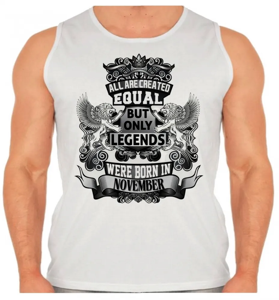 Camiseta Regata adulto ou infantil Novembro Aniversário Melhores nasceram Imagem