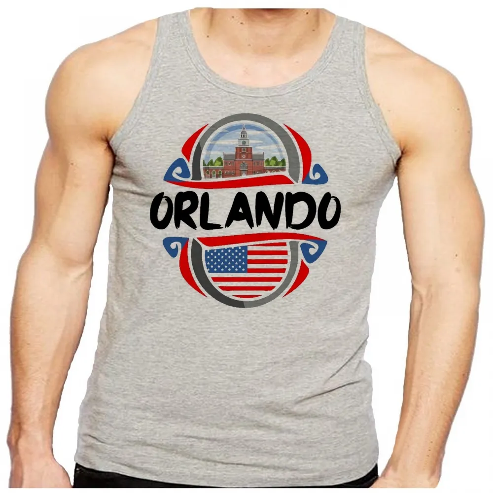 Camiseta Regata adulto ou infantil Orlando Florida Estados unidos