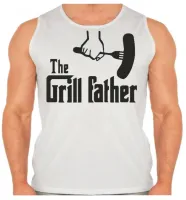 Camiseta Regata adulto ou infantil Pai churrasco assador churrasqueira - Foto 2