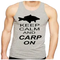 Camiseta Regata adulto ou infantil Peixe pescaria pescador carpa on - Foto 2