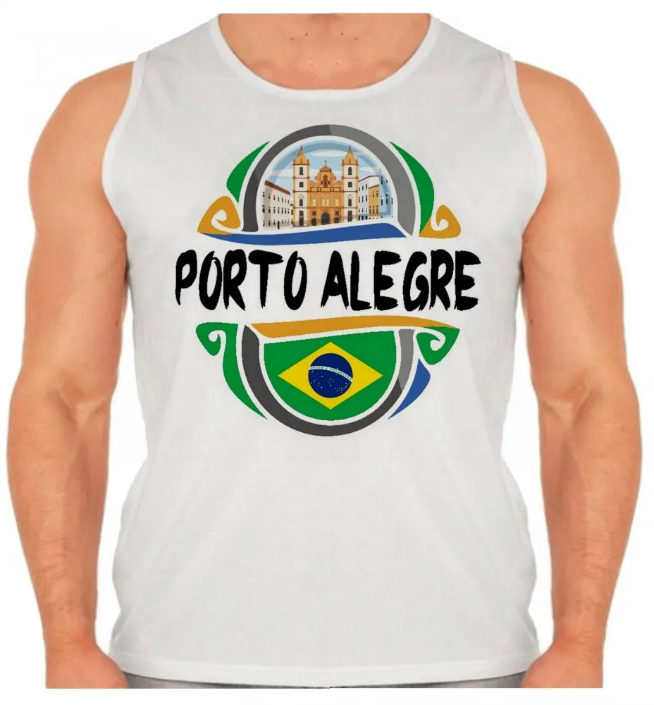Camiseta Regata adulto ou infantil Porto Alegre Rio grande do Sul