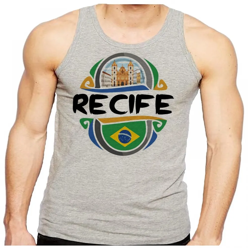 Camiseta Regata adulto ou infantil recife Pernambuco lembrança Imagem