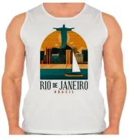Camiseta Regata adulto ou infantil Rio de Janeiro Cristo Redentor - Foto 2