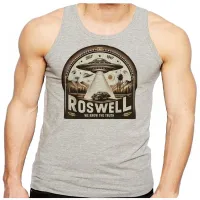 Camiseta Regata adulto ou infantil roswell et area 51 varginha alien - Foto 2