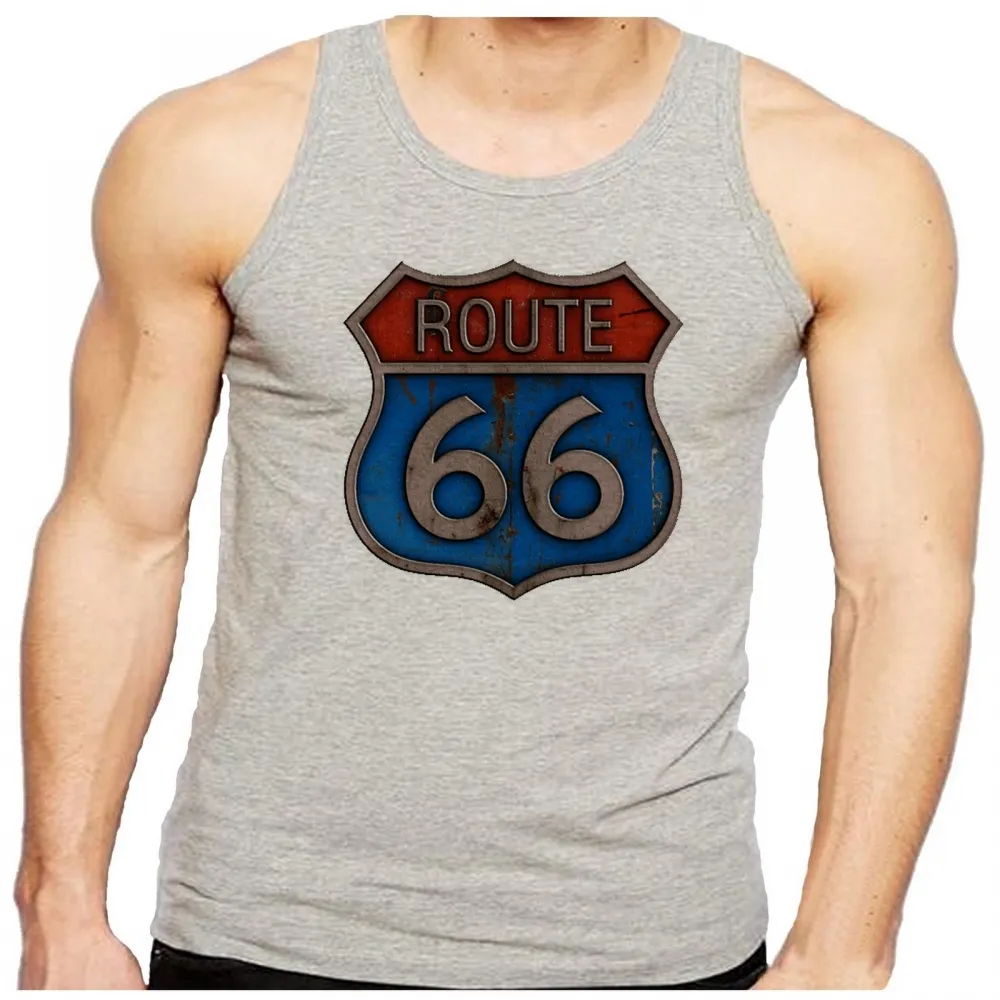 Camiseta Regata adulto ou infantil rota 66 rodovia famosa EUA