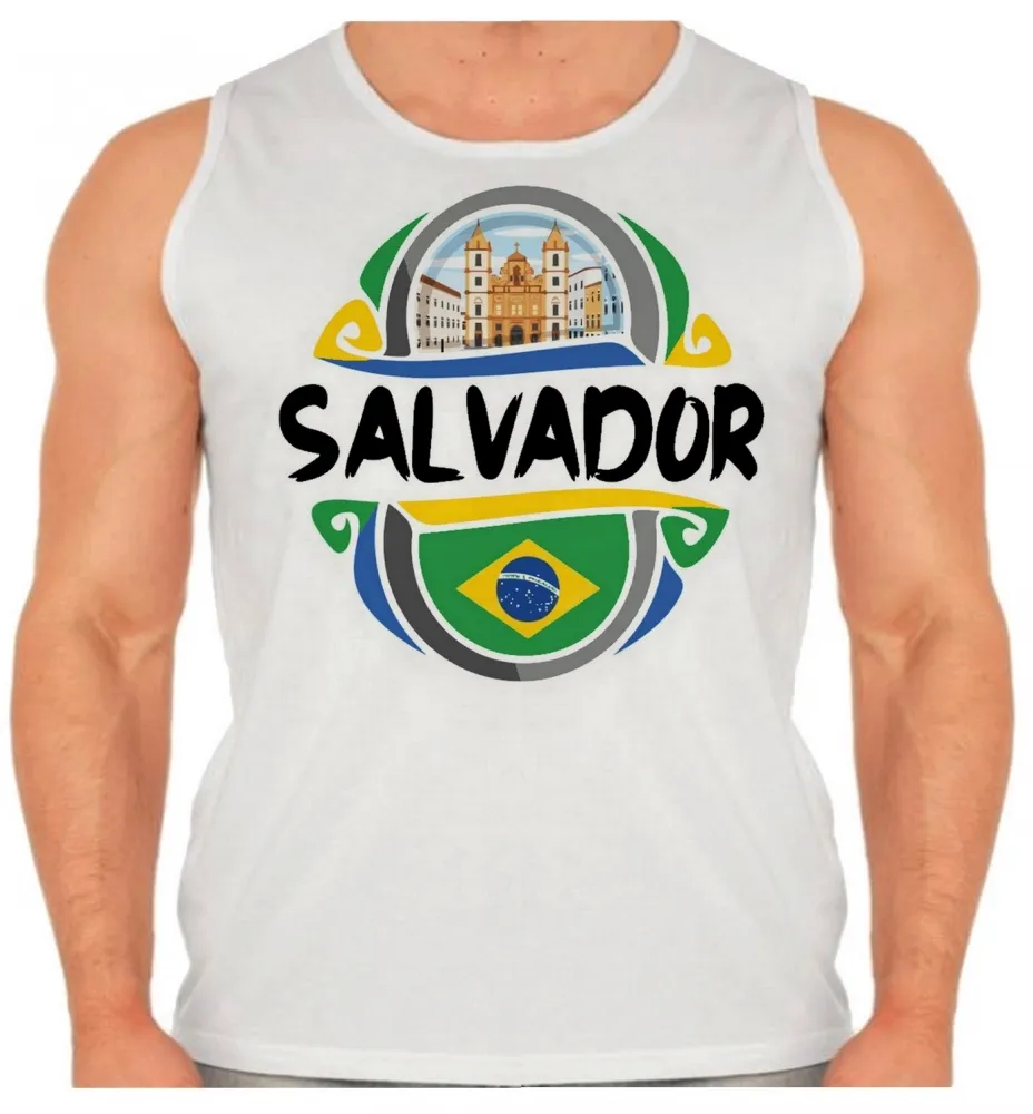Camiseta Regata adulto ou infantil Salvador Bahia lembrança