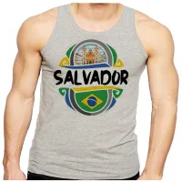 Camiseta Regata adulto ou infantil Salvador Bahia lembrança - Foto 2