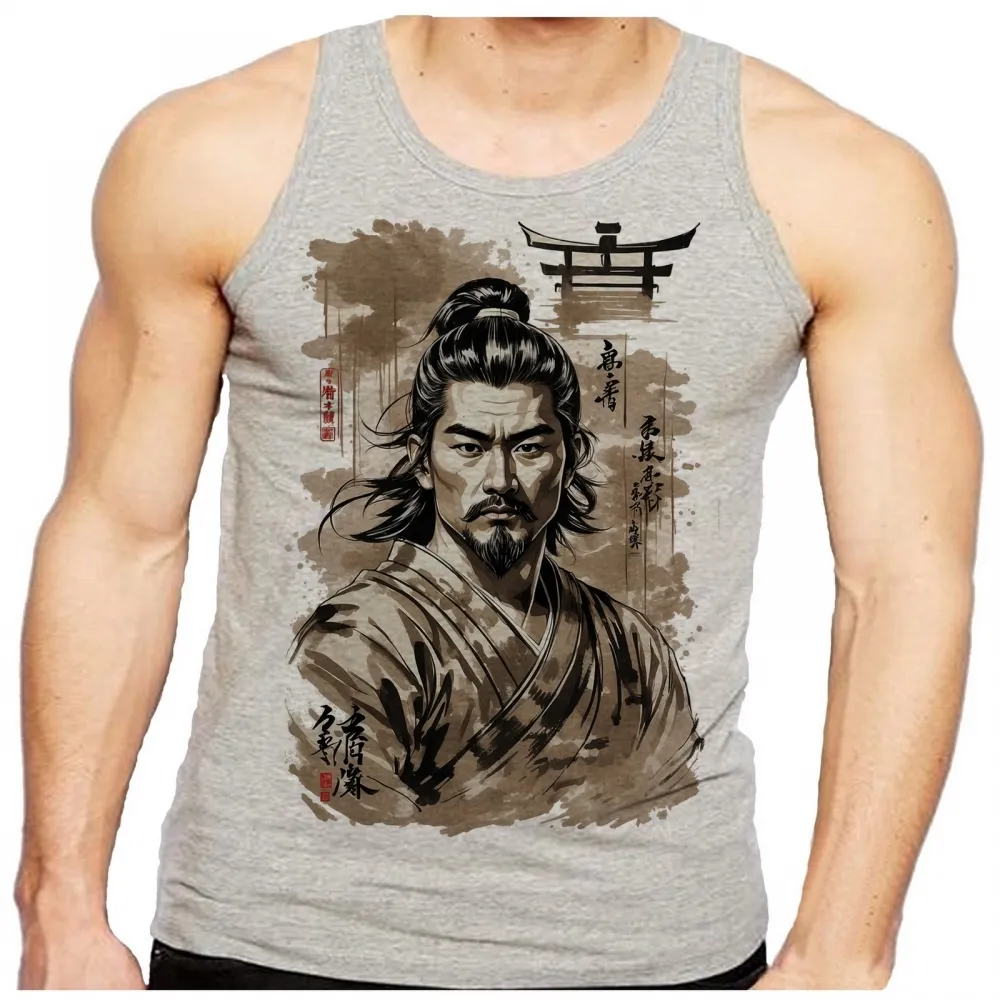 Camiseta Regata adulto ou infantil Samurai Japones japão cultura