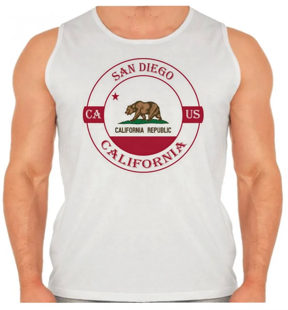 Camiseta Regata adulto ou infantil San Diego California Lembrança