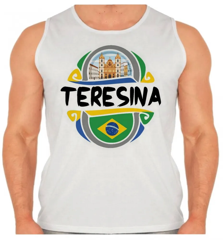 Camiseta Regata adulto ou infantil Teresina Piaui lembrança Brasil