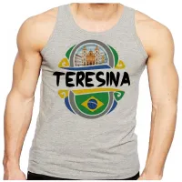 Camiseta Regata adulto ou infantil Teresina Piaui lembrança Brasil - Foto 2