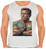 Camiseta Regata adulto ou infantil arnold schwarzenegger musculação - Foto 2