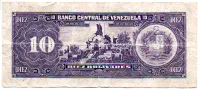 Venezuela - 10 Bolívares - Cédula Estrangeira - UTG - Foto 2