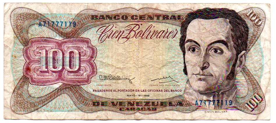 Venezuela - 100 Bolívares - Cédula Estrangeira - BC