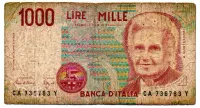 Itália - 1000 Lire - Cédula Estrangeira - R