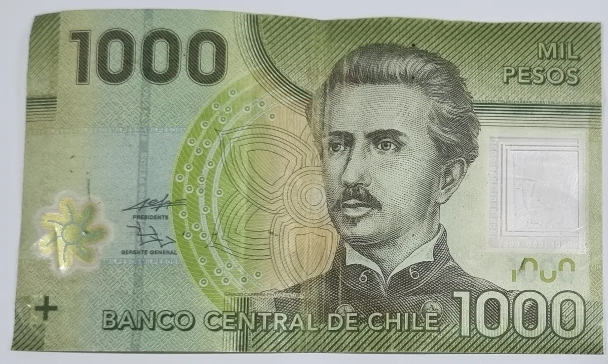 Chile - 1000 Pesos - Cédula Estrangeira - Polímero - MBC