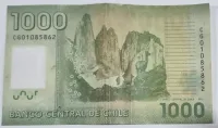Chile - 1000 Pesos - Cédula Estrangeira - Polímero - MBC - Foto 2