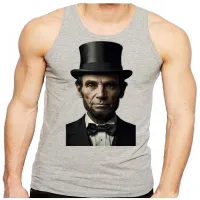 Camiseta Regata adulto ou infantil abraham lincoln 16 presidente - Foto 2