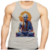 Camiseta Regata adulto ou infantil Gandhi advogado india lider espiritual - Foto 2