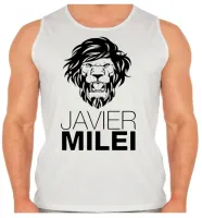 Camiseta Regata adulto ou infantil Javier Milei Argentina - Foto 2