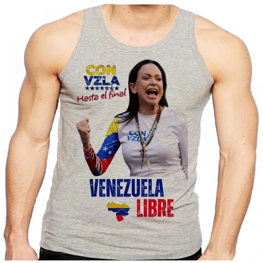 Camiseta Regata adulto ou infantil Maria Corina Machado Venezuela