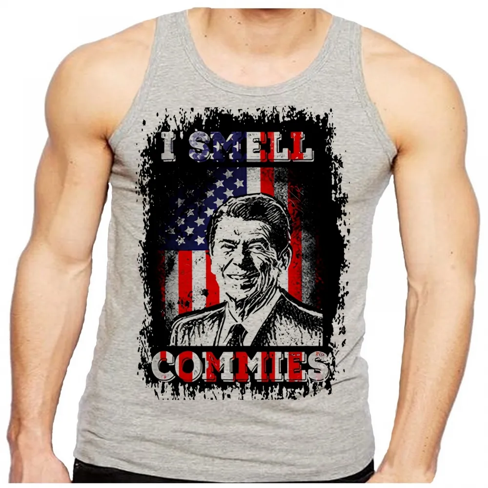 Camiseta Regata adulto ou infantil Ronald Reagan Presidente americano Imagem