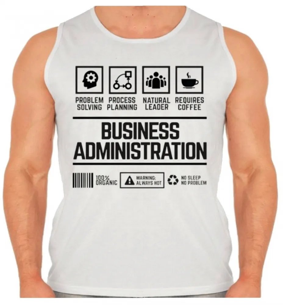 Camiseta Regata adulto ou infantil Administração de empresas Imagem