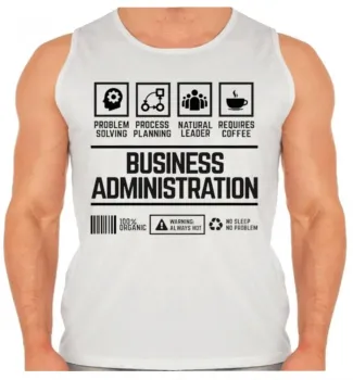 Camiseta Regata adulto ou infantil Administração de empresas